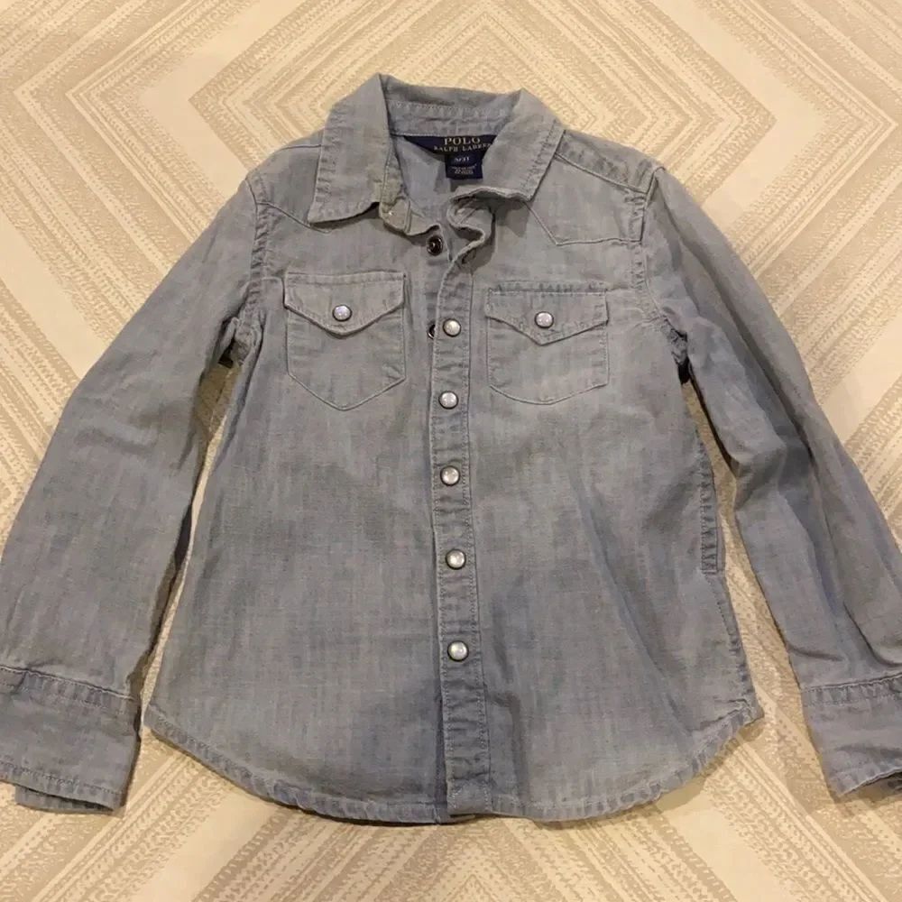 Polo Ralph Lauren Faded Denim Button Down Shirt